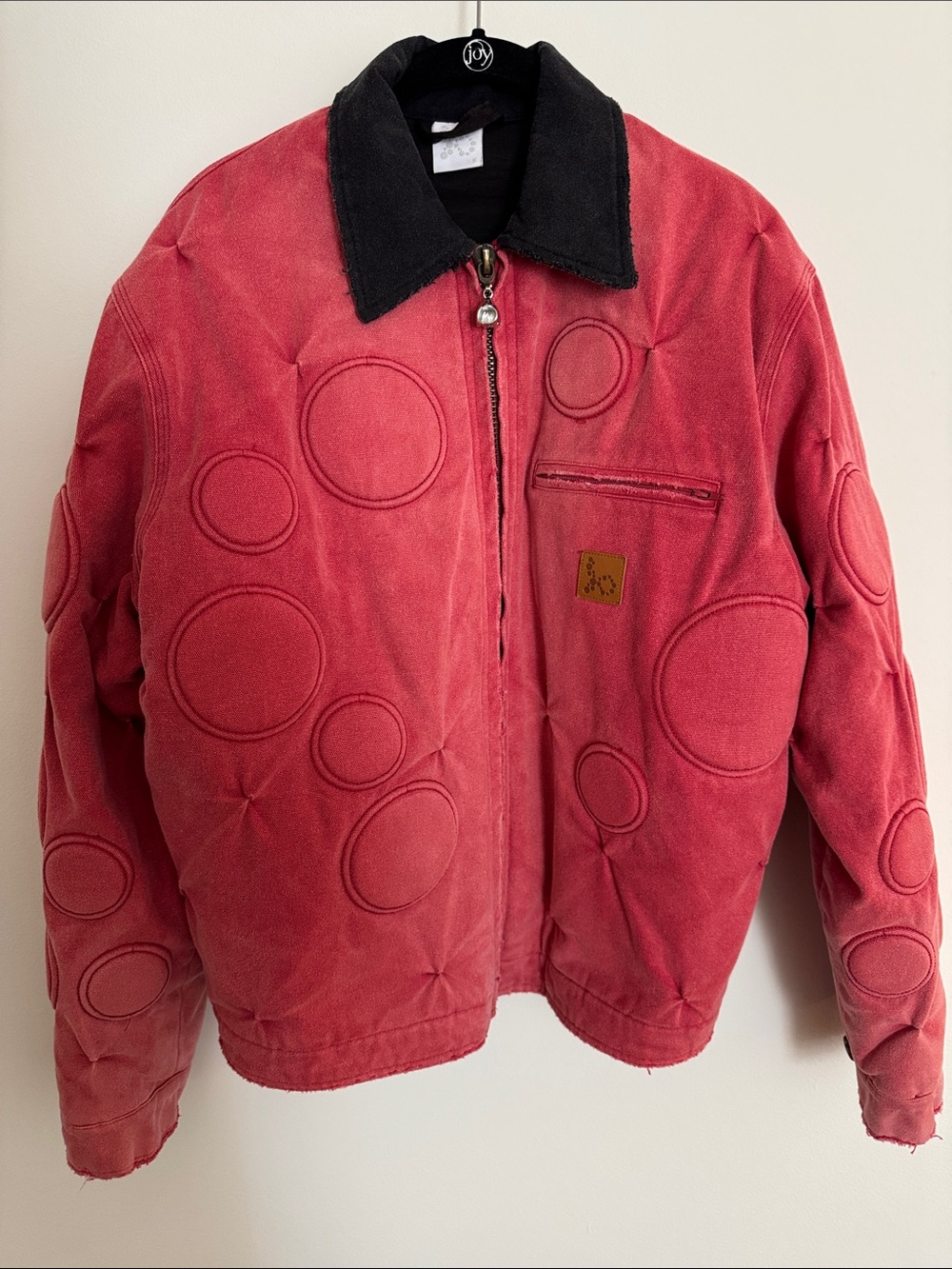 Bad Son Red Quilted Jacket Size Small
